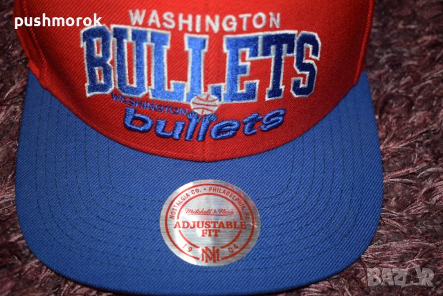 WASHINGTON BULLETS Snapback Red Blue NBA Wool Cap Hat, снимка 2 - Шапки - 37108218