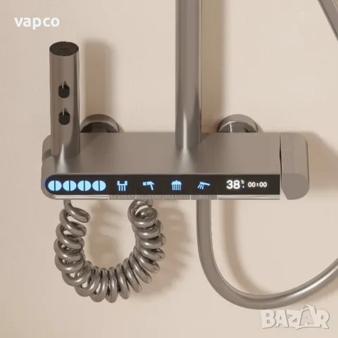 Модерен интелигентен душ с дисплей и LED подсветка D28, снимка 3 - Душове - 47756223