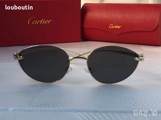 Cartier 2024  дамски слънчеви очила елипса кръгли овални, снимка 8 - Слънчеви и диоптрични очила - 48003086