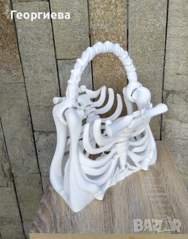 Уникална бутикова чанта в кокали, снимка 3 - Чанти - 51500485