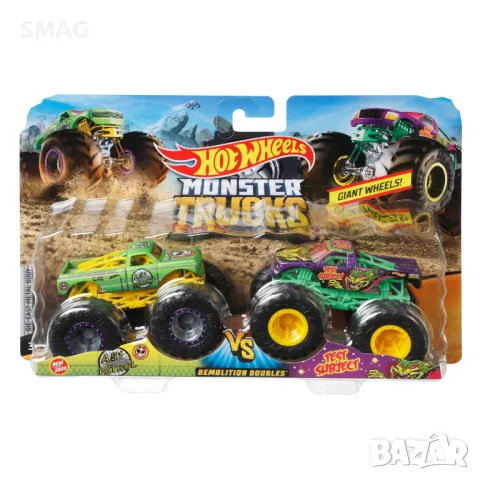 Hot Wheels Monster Truck Комплект от 2 бр.- Mattel S_1182706, снимка 3 - Коли, камиони, мотори, писти - 47975496