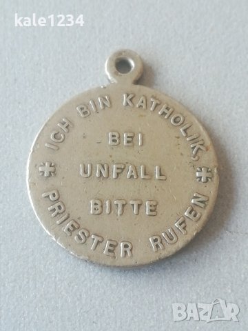 Християнски медальон. Св. Богородица и Младенеца. Висулка. Амулет. Сребро , снимка 2 - Антикварни и старинни предмети - 42934593