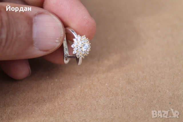 Дамски сребърни обеци , снимка 8 - Обеци - 50474494