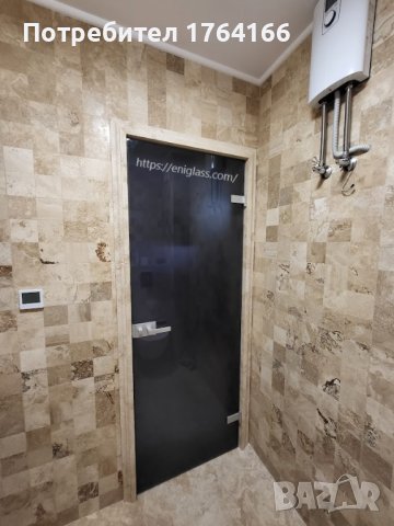 стъклени врати с каса от камък, снимка 4 - Врати за баня - 43397603