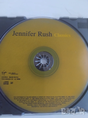 Jennifer Rush - Classics - матричен диск музика