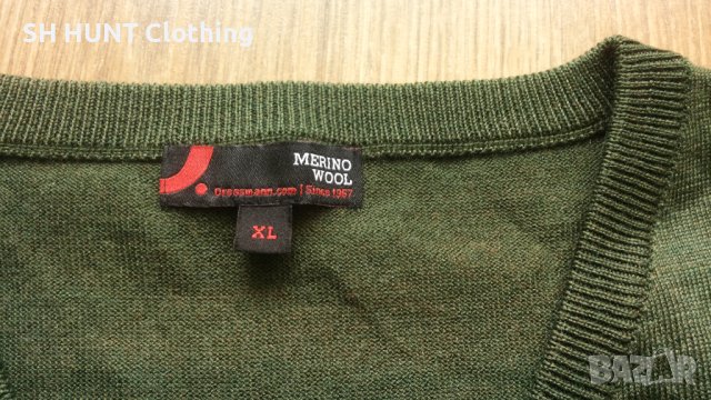 Dressmann 100% Merino Wool размер L / XL блуза 100% Мерино вълна - 684, снимка 5 - Блузи - 43493401