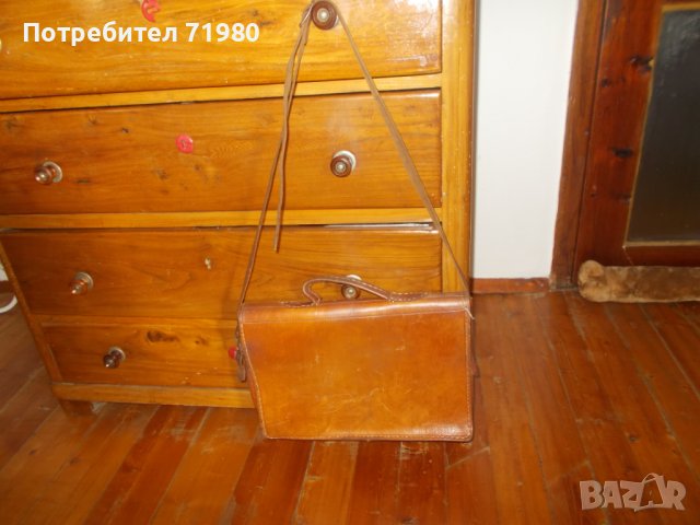  Кожена чанта, снимка 2 - Чанти - 43192817