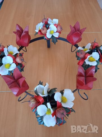 Кръгъл свещник четворка , снимка 1