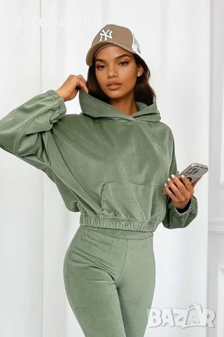 Дамски комплект от две части от кадифе Willow, 3цвята , снимка 8 - Комплекти - 52232530