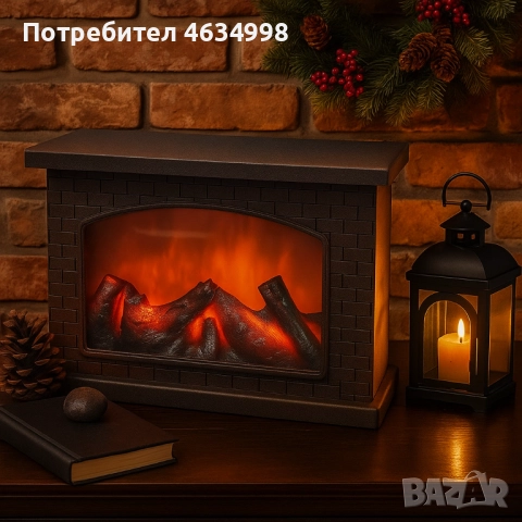 Декоративна LED камина с изкуствен пламък и звук , снимка 4 - Декорация за дома - 52223038