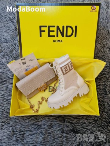 ✨Fendi дамски стилни боти и чанта✨, снимка 2 - Дамски боти - 43465203