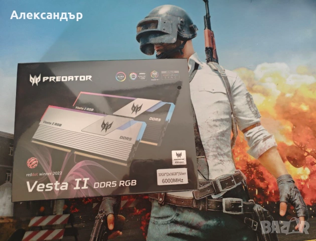 Нова RAM памет Predator Vesta II DDR5 RGB 32GB (2x16) 6000MHz AMD EXPO