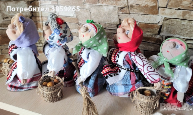 Кукла Баба Марта. Ръчна изработка., снимка 18 - Кукли - 52421044