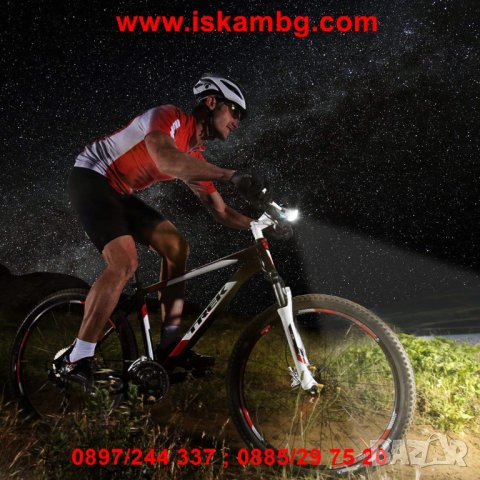 Мощен LED Т6 фар със електронен звънец за велосипед - код 2141, снимка 6 - Други стоки за дома - 26769715