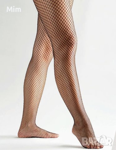 L/2XL  Черен чорапогащник средна мрежа 