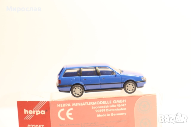 HERPA H0 1/87 VW PASSAT КОЛИЧКА КАМИОН МОДЕЛ, снимка 4 - Колекции - 51746626
