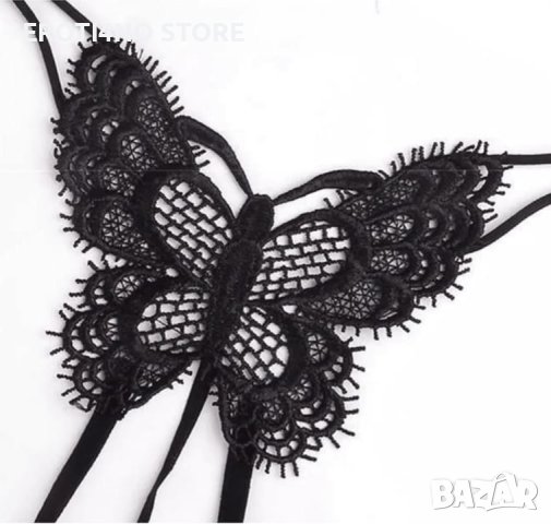 Дамски прашки пеперудка с перли, снимка 3 - Бельо - 43576103