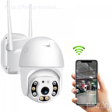WiFi Ip Камера Външна icsee 5 mp PTZ 4X Дигитален зуум AI проследяване, снимка 2 - IP камери - 33364280