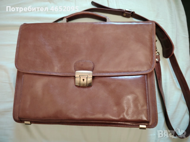 Голяма мъжка чанта от естествана кожа ART 