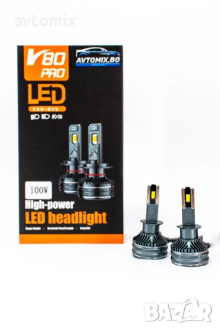 LED Крушки Н1 100w 10000LM,12-24v canbus, снимка 8 - Аксесоари и консумативи - 51804185