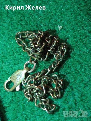 СТАРА СРЕБЪРНА с ПОЗЛАТА ФИНА ВЕРИЖКА ГРИВНА СИНДЖИРЧЕ МАЙСТОРСКА ИЗРАБОТКА - Със ЗАКОПЧАЛКА 30832, снимка 4 - Антикварни и старинни предмети - 41761549