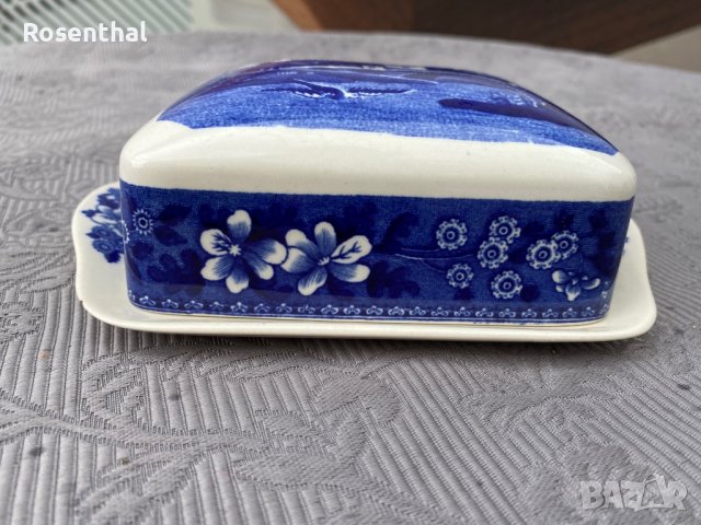 Английска порцеланова кутия за масло Spode, снимка 9 - Кутии за храна - 38087967