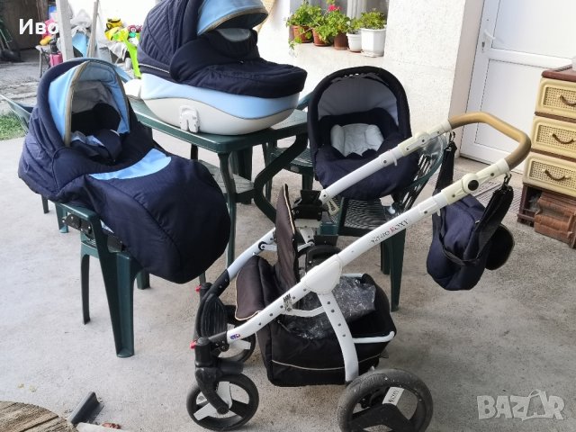 Бебешка количка ROXY IRIS NIO 3в1 + подарък Ел. люлка шезлонг LORELLI