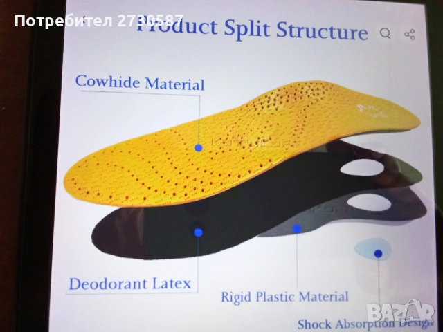 Ортопедични кожени стелки LEATHER , снимка 5 - Маратонки - 53482052