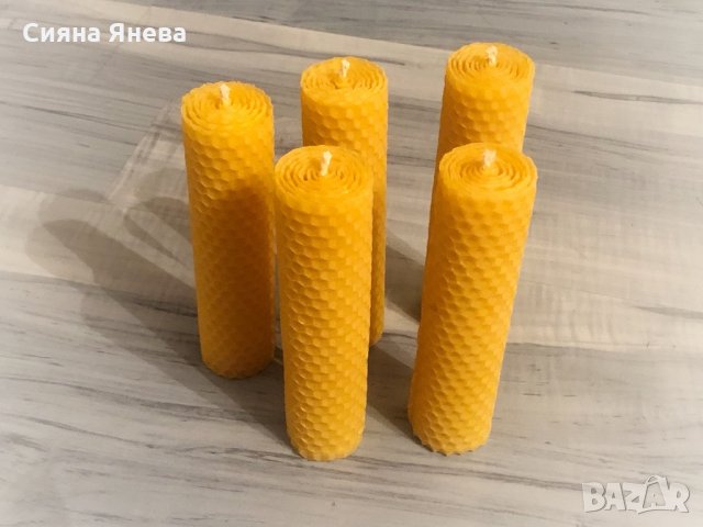 Пчелна свещ- голяма- ръчна изработка, снимка 2 - Други - 34969372