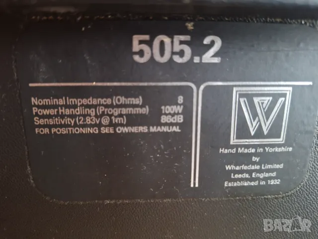 Тонколони WHARFEDALE LIMITED 505.2, снимка 6 - Тонколони - 49151181