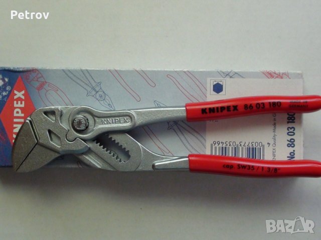 KNIPEX 86 03 180 - PROFI Многофункционални Клещи Ключ 180 mm, НОВИ, внос Germany, снимка 6 - Клещи - 25426003