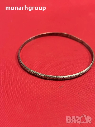 Сребърна гривна, снимка 2 - Гривни - 53507171