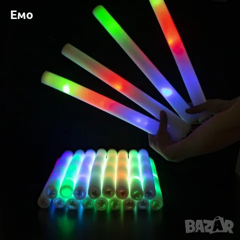 Цветен RGB LED светещ стик от пяна за парти, снимка 4 - Лед осветление - 48181620