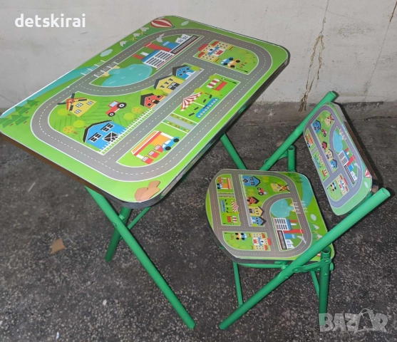 Сгъваем стол + маса Различни модели, снимка 4 - Мебели за детската стая - 49444423