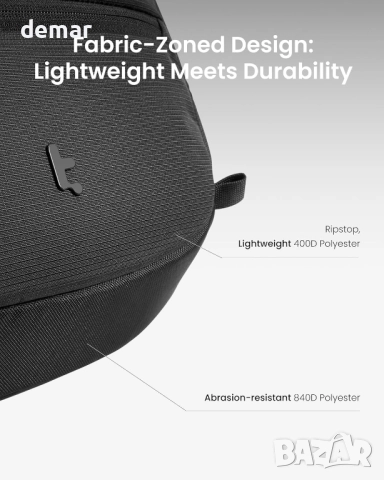 Раница за лаптоп Tomtoc 22L, лека бизнес раница, подходяща за лаптопи 15.6-16 инча, снимка 8 - Раници - 52723234