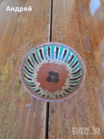 Стара керамична паница #14, снимка 6 - Други ценни предмети - 52850880