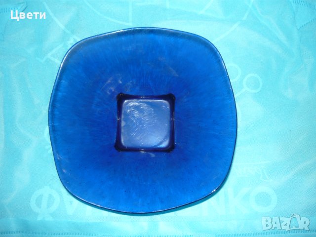 2 финни фруктиери от кристално стъкло в синьо - 19,90 лв. всяка, снимка 10 - Чинии - 40842517