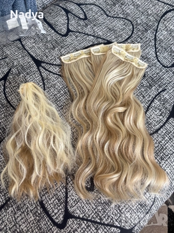 Екстеншъни за коса плюс подарък, снимка 3 - Аксесоари за коса - 51437794