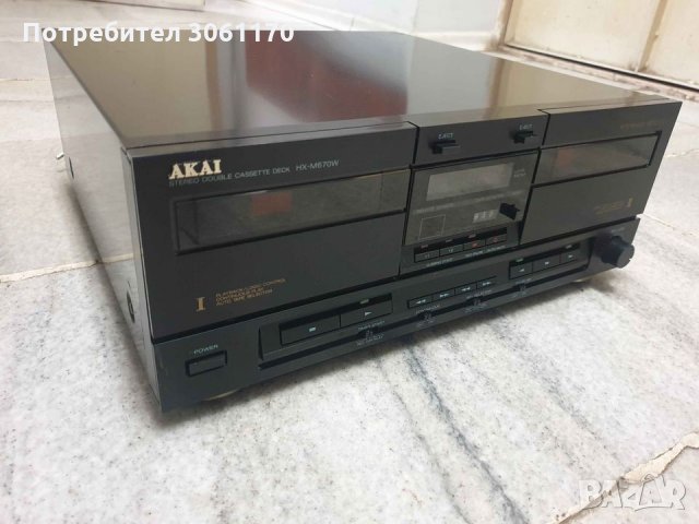 Страхотен касетен дек Akai HX-M670W Всичко по дека работи. В отлично състояние. , снимка 6 - Декове - 32735206