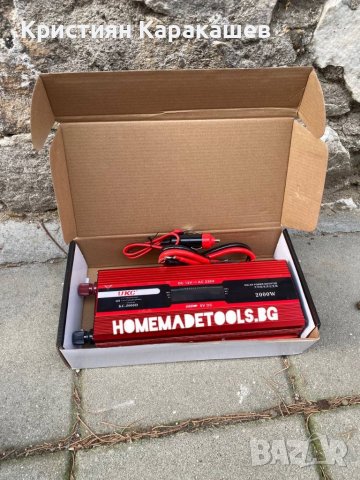 Инвертор на напрежение, UKC, 12V / 220V, мощност 2000W, снимка 2 - Други инструменти - 40198634