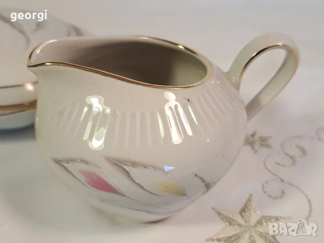 немски порцеланов съд за масло с латиера 6/5, снимка 2 - Други ценни предмети - 49313372