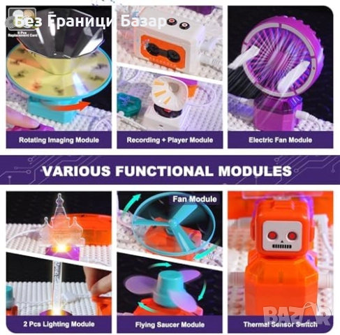 Нов Научен електронен комплект за деца 68 части 450+ експеримента STEM, снимка 4 - Образователни игри - 52077491
