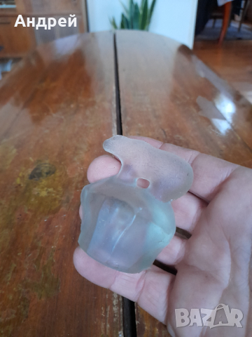 Стара стъклена запушалка,тапа #7, снимка 2 - Други ценни предмети - 44844325