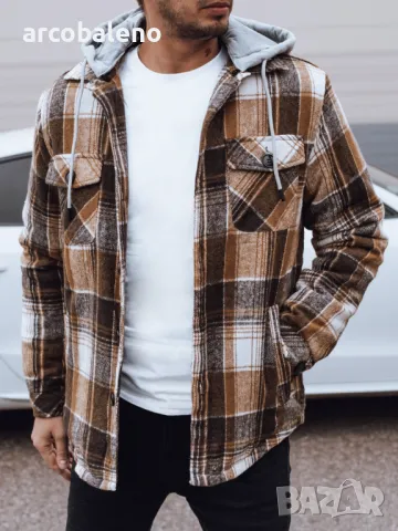 Мъжко яке с качулка, 3цвята , снимка 6 - Якета - 48269680