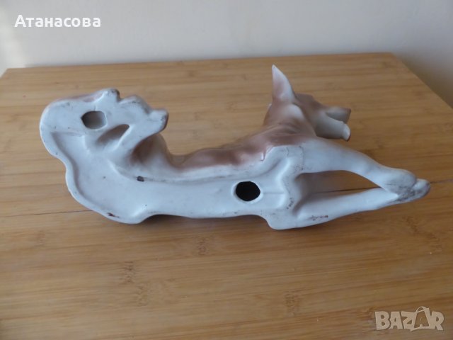 Немска порцеланова фигура Куче 1970 г, снимка 6 - Декорация за дома - 44131788