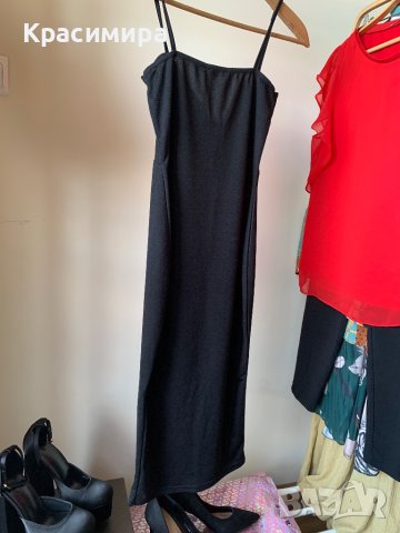 Черна елегантна рокля boohoo, S, снимка 2 - Рокли - 40867528