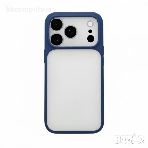 Калъф силикон X-Level Armor / Синя рамка / за iPhone 17 Pro Max 6.9 Баркод : 3133372