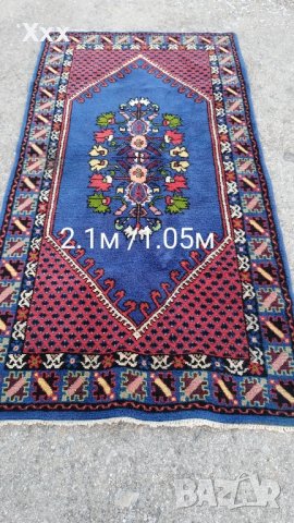 Ръчно тъкан вълнена Иранска пътека.Топ качество за ценители., снимка 2 - Пътеки - 43788355