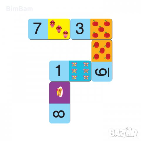Образователна игра - Домино с цифри / Клевър Бук, снимка 4 - Образователни игри - 40087178