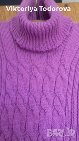 Лукс рокля от 100% кашмир-ръчно плетиво, снимка 2 - Рокли - 28452913